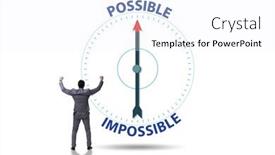  Presentation with possible - Slides consisting of concept-of-possible-and-impossible background and a white colored foreground