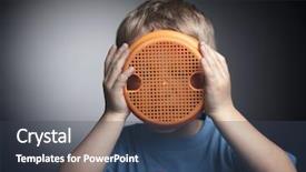  Presentation with abuse child - Slide deck featuring concept of preventing child abuse background and a  colored foreground