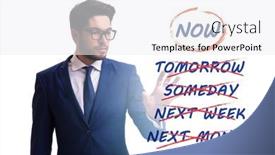  Presentation with procrastination - PPT layouts featuring concept-of-procrastination-with-now background and a white colored foreground