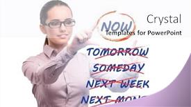  Presentation with procrastination - Slide deck consisting of concept-of-procrastination-with-now background and a white colored foreground