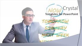  Presentation with procrastination - Slides consisting of concept-of-procrastination-with-now background and a white colored foreground