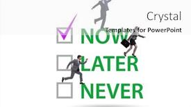  Presentation with procrastination - Theme having concept-of-procrastination-with-now background and a white colored foreground