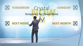  Presentation with procrastination - PPT layouts with concept-of-procrastination-with-now background and a sky blue colored foreground