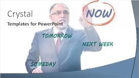  Presentation with procrastination - Theme with concept-of-procrastination-with-now background and a white colored foreground