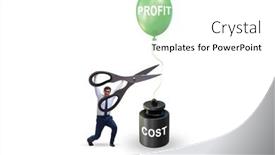  Presentation with cost - PPT theme enhanced with concept-of-profit-and-cost background and a white colored foreground