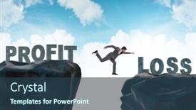  Presentation with profit loss - Presentation consisting of concept-of-profit-and-loss background and a ocean colored foreground