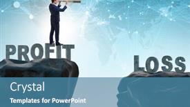  Presentation with profit loss - PPT layouts enhanced with concept-of-profit-and-loss background and a teal colored foreground