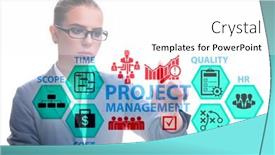  Presentation with project management - Slides having concept-of-project-management background and a white colored foreground