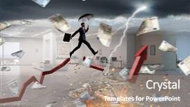  Presentation with crisis - Beautiful presentation featuring concept of protection from crisis backdrop and a coral colored foreground