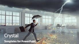  Presentation with modern medicine cardiology concept mixed - Amazing presentation theme having concept of protection from crisis backdrop and a gray colored foreground