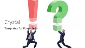  Presentation with question marks - Slides having concept-of-question-and-exclamation background and a white colored foreground