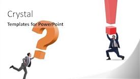  Presentation with question marks - PPT theme enhanced with concept-of-question-and-exclamation background and a  colored foreground