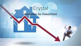  Presentation with price - Presentation consisting of concept-of-real-estate-price background and a light blue colored foreground