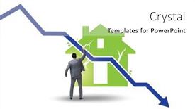  Presentation with price - PPT theme enhanced with concept-of-real-estate-price background and a white colored foreground