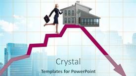  Presentation with real estate - PPT layouts having concept-of-real-estate-price background and a cool aqua colored foreground