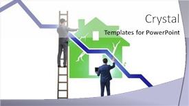  Presentation with price - PPT theme consisting of concept-of-real-estate-price background and a white colored foreground