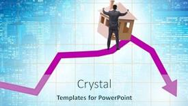  Presentation with price - Slides having concept-of-real-estate-price background and a sky blue colored foreground