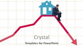  Presentation with price - Presentation theme consisting of concept-of-real-estate-price background and a cream colored foreground