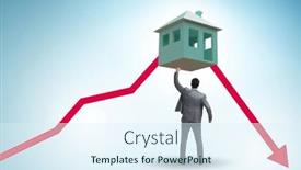  Presentation with price - Presentation with concept-of-real-estate-price background and a sky blue colored foreground