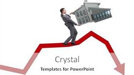  Presentation with price - Presentation theme having concept-of-real-estate-price background and a white colored foreground