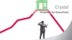  Presentation with price - Theme enhanced with concept-of-real-estate-price background and a white colored foreground