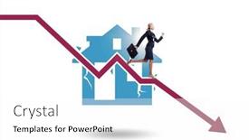  Presentation with price - PPT theme with concept-of-real-estate-price background and a white colored foreground