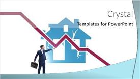  Presentation with price - Presentation design featuring concept-of-real-estate-price background and a white colored foreground