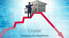  Presentation with price - PPT theme consisting of concept-of-real-estate-price background and a arctic colored foreground