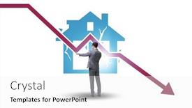  Presentation with price - Presentation theme having concept-of-real-estate-price background and a white colored foreground