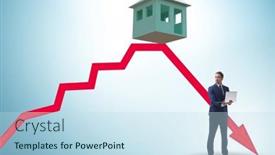  Presentation with price - Slides having concept-of-real-estate-price background and a sky blue colored foreground