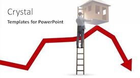  Presentation with price - Presentation enhanced with concept-of-real-estate-price background and a white colored foreground