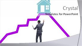  Presentation with price - Theme featuring concept-of-real-estate-price background and a  colored foreground