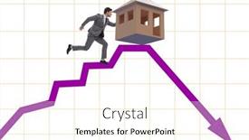  Presentation with price - Slide deck having concept-of-real-estate-price background and a  colored foreground