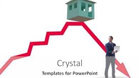  Presentation with price - Slide set consisting of concept-of-real-estate-price background and a white colored foreground