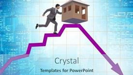  Presentation with price - PPT layouts enhanced with concept-of-real-estate-price background and a sky blue colored foreground