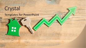  Presentation with real estate growth - Presentation consisting of concept of real estate sales background and a lemonade colored foreground