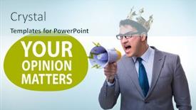  Presentation with customers - Beautiful slide deck featuring concept-of-receiving-feedback backdrop and a sky blue colored foreground