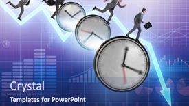  Presentation with time - Beautiful PPT theme featuring concept-of-recession-and-decline backdrop and a ocean colored foreground