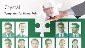  Presentation with recruiting - Colorful theme enhanced with concept-of-recruiting-effective backdrop and a white colored foreground