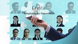  Presentation with recruiting - Slide deck having concept-of-recruiting-effective background and a arctic colored foreground