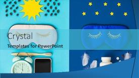  Presentation with tooth brush - Beautiful theme featuring concept-of-rest-quality backdrop and a cyan colored foreground