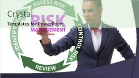  Presentation with risk management - Beautiful PPT theme featuring concept of risk management in modern business backdrop and a soft green colored foreground