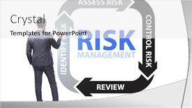  Presentation with risk management - Presentation theme with concept-of-risk-management background and a white colored foreground