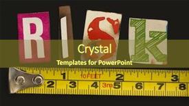  Presentation with risk - Colorful PPT layouts enhanced with concept of risk backdrop and a tawny brown colored foreground