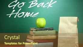  Presentation with school safety - Presentation theme consisting of concept-of-school-closure-theme background and a tawny brown colored foreground