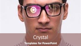  Presentation with sensor - Theme consisting of concept-of-sensor-implanted background and a violet colored foreground