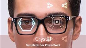  Presentation with sensor - Presentation theme enhanced with concept-of-sensor-implanted background and a coral colored foreground