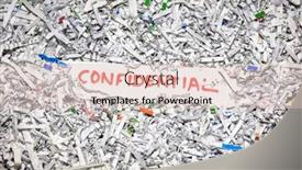  Presentation with identity theft - PPT layouts with concept-of-shredding-confidential-information background and a lemonade colored foreground