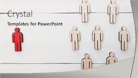  Presentation with social inequality concept - Theme enhanced with concept-of-social-distance-between background and a white colored foreground