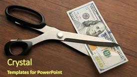  Presentation with emoney money traffic concept closeup - Audience pleasing slides consisting of concept of spending money - scissors backdrop and a tawny brown colored foreground